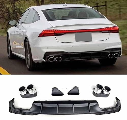 LAFENI Auto Heckstoßstange Diffusor für Audi A7 2019-2023, Heckdiffusor Lippe Stoßstange Heckspoiler Splitter Chassis Schützen Styling Tuning Zubehör LAFENI Auto Heckstoßstange Diffusor für Audi A7 2019-2023, Heckdiffusor Lippe Stoßstange Heckspoiler Splitter Chassis Schützen Styling Tuning Zubehör von LAFENI