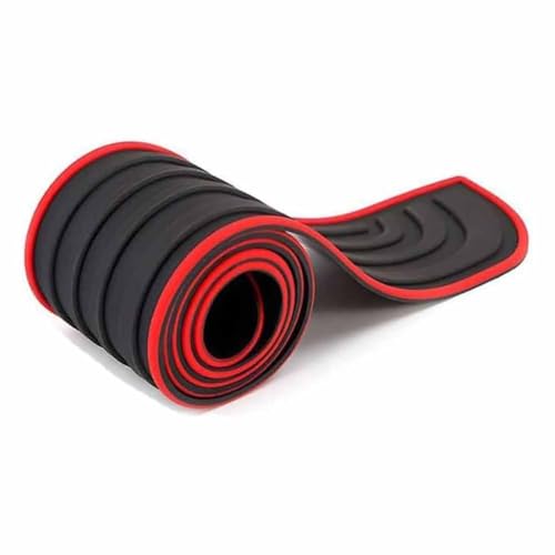 LAFENI Auto Ladekantenschutz für FIAT 500 500C Acciaio Porta, Gummi Heckstoßstangenschutz Selbstklebender Kofferraum Stoßstangenschutz Styling Zubehör,B/Black red-90cm*7cm LAFENI Auto Ladekantenschutz für FIAT 500 500C Acciaio Porta, Gummi Heckstoßstangenschutz Selbstklebender Kofferraum Stoßstangenschutz Styling Zubehör,B/Black red-90cm*7cm von LAFENI