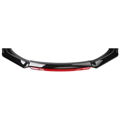 LAFENI für BMW 7 Series E65 E66 E67 E68 F01 F02 F03 Auto Frontspoiler Lippe ABS Frontstoßstange Frontlippe Spoiler Lip Splitter Diffusor Body Kit Exterieur Zubehör,E-Black Red von LAFENI