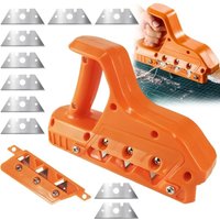 Lafomukea - Hobelschneider, Trockenbau-Fase für Holzbearbeitung, Handhobel, Gipskarton-Schneidwerkzeug, Handwerkzeug, 45°- und 60°-Kantenschneider, von LAFOMUKEA