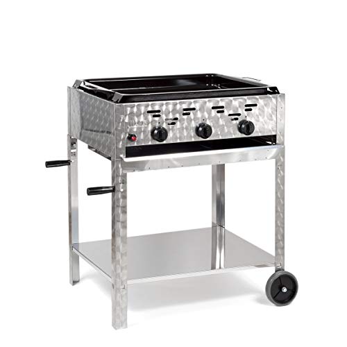 LAG Gasbräter 11kW 3-flammiger Edelstahl-Brenner fahrbar mit emaillierter Stahlpfanne Gasgrill Gastrobräter Profigrill Verein LAG Gasbräter 11kW 3-flammiger Edelstahl-Brenner fahrbar mit emaillierter Stahlpfanne Gasgrill Gastrobräter Profigrill Verein von LAG