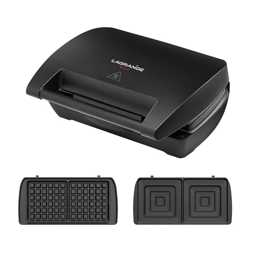 LAGRANGE - Waffeleisen Mini Maxi mit Plattenset, Waffeln und Sandwich, 900 W LAGRANGE - Waffeleisen Mini Maxi mit Plattenset, Waffeln und Sandwich, 900 W von LAGRANGE
