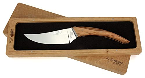 Laguiole en Aubrac Käsemesser 'Le Buron' mit Griffschalen aus Olivenholz von LAGUIOLE EN AUBRAC L