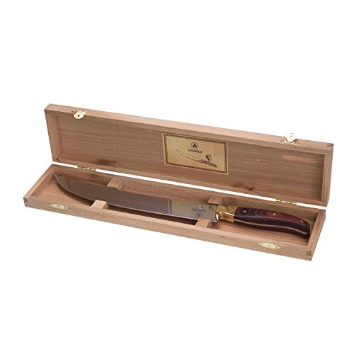 LAGUIOLE - Champagner-Schwert mit echtem Holzgriff - Edelstahl - Ergonomisch - Entkorken Sie Ihre Champagnerflaschen mit Eleganz - Geschenkbox von LAGUIOLE