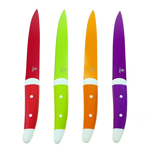 LAGUIOLE Fleischmesser Schinkenmesser rostfrei Silikongriff 33 cm (grün) von LAGUIOLE