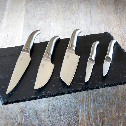 LAGUIOLE HERITAGE Messerset – 5-teiliges Küchenmesser Set aus rostfreiem Edelstahl mit Holzgriff – Hochwertige Küchenmesser im eleganten Design – Französische Qualität LAGUIOLE HERITAGE Messerset – 5-teiliges Küchenmesser Set aus rostfreiem Edelstahl mit Holzgriff – Hochwertige Küchenmesser im eleganten Design – Französische Qualität von LAGUIOLE HERITAGE