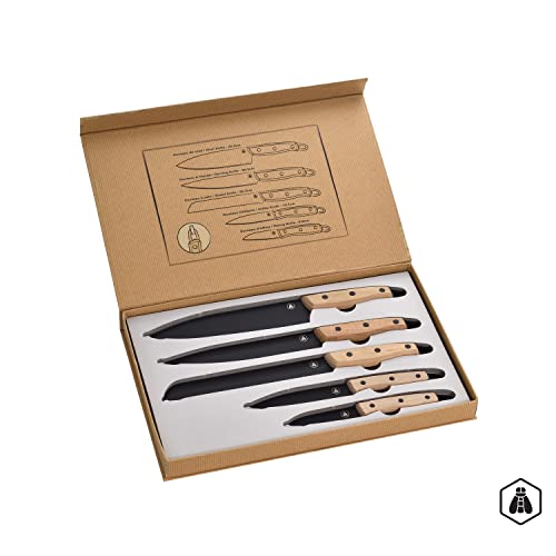LAGUIOLE - Küchenmesserset Schwarze Klinge 5 Stück LAGUIOLE - Küchenmesserset Schwarze Klinge 5 Stück von LAGUIOLE