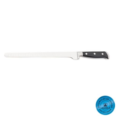 LAGUIOLE - Lachs-/Schinkenmesser mit schwarzer Wabenschliffklinge 38,5cm von LAGUIOLE