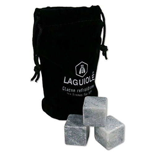 LAGUIOLE - Premium Speckstein Kühl-Eiswürfel - Geschenkbox mit 9 Eiswürfeln - Ideal für Whisky oder Rum - Besser als Wassereiswürfel - Ökologisches und langlebiges Produkt von LAGUIOLE