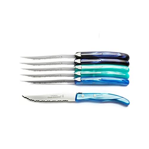 LAGUIOLE Set von 6 Excellence Messer. Blaues Meer, sehr Trendy von LAGUIOLE