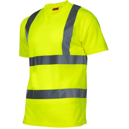 LAHTI PRO L4020801 T-Shirts Warnschutzkleidung Arbeitsshirt, Größe S/48, Gelb/Orange von Lahti PRO