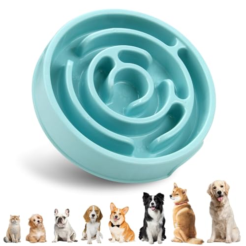 Futternapf für langsames Fressen, rutschfest, für langsames Fressen, interaktiver Spaß, Puzzle, Futternapf, Futternapf für kleine, mittelgroße Hunde und Katzen Futternapf für langsames Fressen, rutschfest, für langsames Fressen, interaktiver Spaß, Puzzle, Futternapf, Futternapf für kleine, mittelgroße Hunde und Katzen von LAIBUY