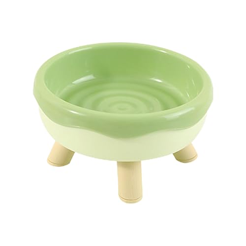 Neigbarer erhöhter Katzennapf, Donut-Design, erhöhter Futter- und Wassernapf, Rückflussverhinderung, rutschfeste Unterseite, Einzelfutterspender, hergestellt aus PP-Material, 14,3 x 14,3 x 8,5 cm von LAIBUY
