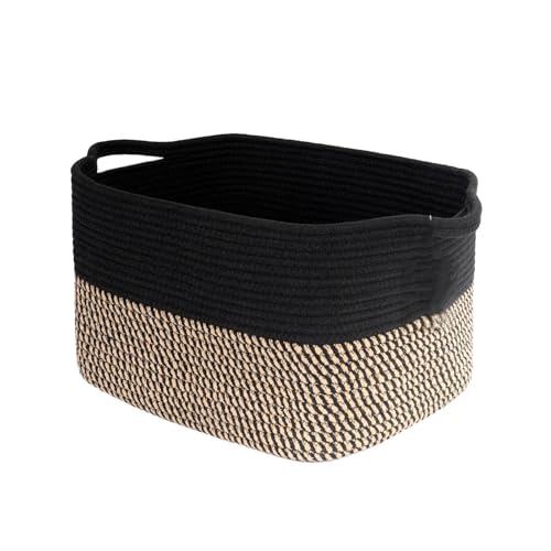 Würfelförmige Aufbewahrungskörbe – Handtuch, Bücher, Stoff, Schuhe, Schrankregal, gewebte Körbe für Büro, Babywäsche, Spielzeug, 33 x 25 x 22 cm von LAIBUY