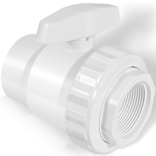 1-1/2 Zoll FPT 2-Wege-Trimline Kugelhahn SP0722 Ersatz für Hayward Poolfilter | ABS-Kunststoff nicht korrosive Ventile | Max. 50 psi Druckbewertung von LAIKOU
