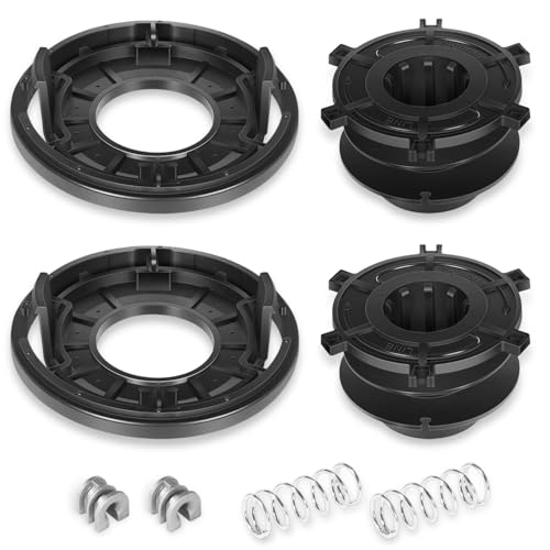 LAIKOU 25-2 Trimmerkopfspule und Abdeckkappen-Umbau-Set für Stihl FS55 FS80 FS83 FS85 FS90 FS100 Unkrautfresser, ersetzt 40027133017, 40027139708 (ohne Schnur, 2er-Pack) von LAIKOU