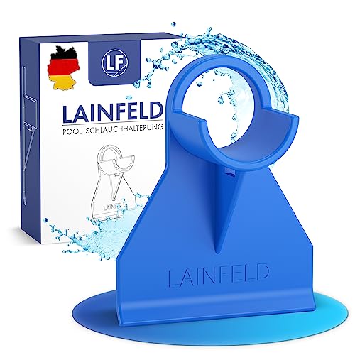 LAINFELD Kunststoff Pool Schlauchhalterung | 26-38 mm | Pool Schlauchhalter als Knickschutz | Rohrhalter für Absperrventil, Poolschlauchhalter, Halterung, Verwendung für Pools von LAINFELD