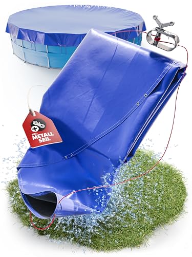 LAINFELD Poolabdeckung Rund Ø 560 cm Inklusive Befestigungsmaterial | Poolplane aus dickem 200 GSM Material Abdeckplane passend für INTEX BESTWAY Pool LAINFELD Poolabdeckung Rund Ø 560 cm Inklusive Befestigungsmaterial | Poolplane aus dickem 200 GSM Material Abdeckplane passend für INTEX BESTWAY Pool von LAINFELD