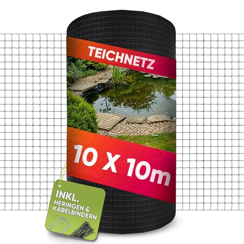 LAINFELD Teichnetz feinmaschig | 10 x 10 Meter | Witterungs- & UV-beständig | feinmaschig Vogelnetz Hühnernetz Balkonnetz gegen Tauben und Reiher LAINFELD Teichnetz feinmaschig | 10 x 10 Meter | Witterungs- & UV-beständig | feinmaschig Vogelnetz Hühnernetz Balkonnetz gegen Tauben und Reiher von LAINFELD