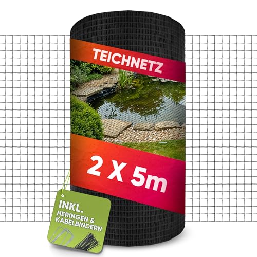 LAINFELD Teichnetz feinmaschig | 2 x 5 Meter | Witterungs- & UV-beständig | feinmaschig Vogelnetz Hühnernetz Balkonnetz gegen Tauben und Reiher LAINFELD Teichnetz feinmaschig | 2 x 5 Meter | Witterungs- & UV-beständig | feinmaschig Vogelnetz Hühnernetz Balkonnetz gegen Tauben und Reiher von LAINFELD