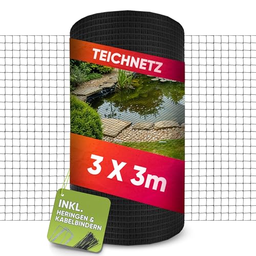 LAINFELD Teichnetz feinmaschig | 3 x 3 Meter | Witterungs- & UV-beständig | feinmaschig Vogelnetz Hühnernetz Balkonnetz gegen Tauben und Reiher LAINFELD Teichnetz feinmaschig | 3 x 3 Meter | Witterungs- & UV-beständig | feinmaschig Vogelnetz Hühnernetz Balkonnetz gegen Tauben und Reiher von LAINFELD