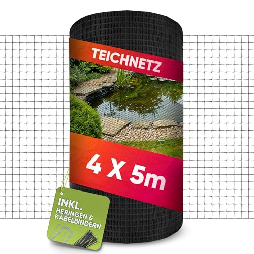 LAINFELD Teichnetz feinmaschig | 4 x 5 Meter | Witterungs- & UV-beständig | feinmaschig Vogelnetz Hühnernetz Balkonnetz gegen Tauben und Reiher LAINFELD Teichnetz feinmaschig | 4 x 5 Meter | Witterungs- & UV-beständig | feinmaschig Vogelnetz Hühnernetz Balkonnetz gegen Tauben und Reiher von LAINFELD