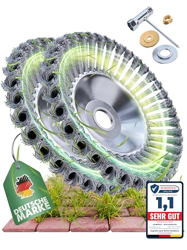 LAINFELD Unkrautbürste für Freischneider & Motorsense | Universelle Passform inkl. Adapter | Unkraut Fugenbürste mit Zubehör | Wildkrautbürste LAINFELD Unkrautbürste für Freischneider & Motorsense | Universelle Passform inkl. Adapter | Unkraut Fugenbürste mit Zubehör | Wildkrautbürste von LAINFELD