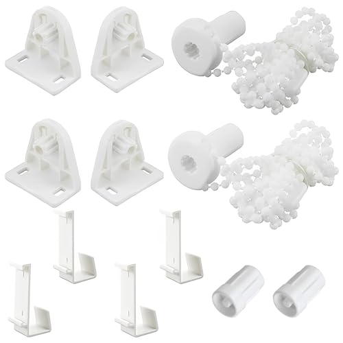 LAINIKE 2 Set Rollo Halterung Fenster 17mm Ohne Bohren Ersatzteile Rollo Klemmfix Halterung Rollo Ersatzteile Rollo Klemmfix Für Verdunkelungsrollo Doppelrollo Fenster Seitenzugrollo Weiß von LAINIKE