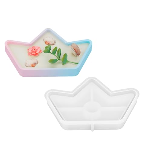 3. Silikonharz-Tablett-Formen für Epoxidguss, Schmuck-Aufbewahrungsbox, Untersetzer, Heimdekoration, Kunstprojekte, Harze, Tablett-Formen von LAIOUSN