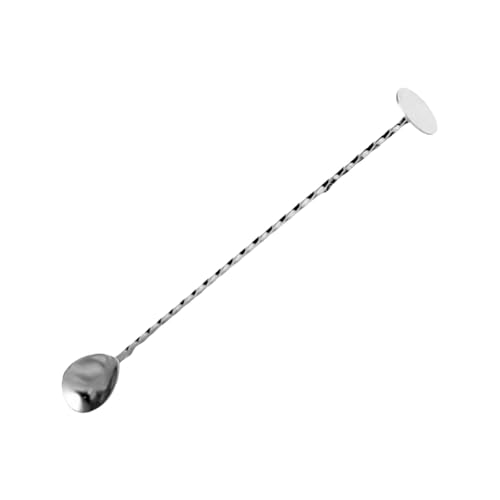 304 Edelstahl-Löffel, doppelseitiges Design, polierte Vorderseite, ideal zum Mischen von Cocktails und zur Zubereitung von Getränken, Mehrzweck-Barkeeper-Löffel-Set von LAIOUSN