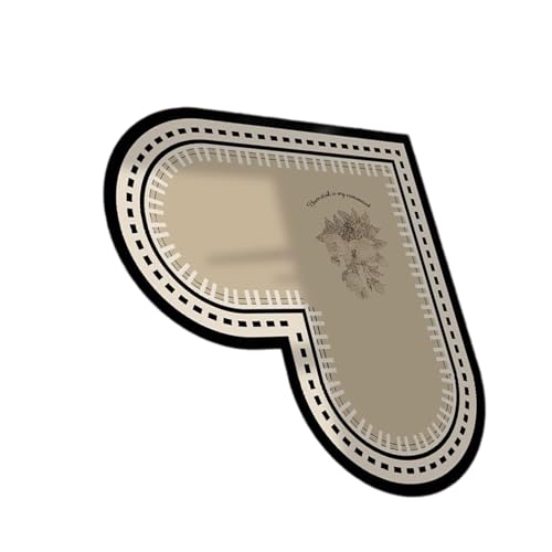 Elegante herzförmige Küchenbodenmatten für Öl- und Rutschfestigkeit, PVC-Bodenschoner, Küchen-Platzset, Anti-Rutsch-Pad von LAIOUSN