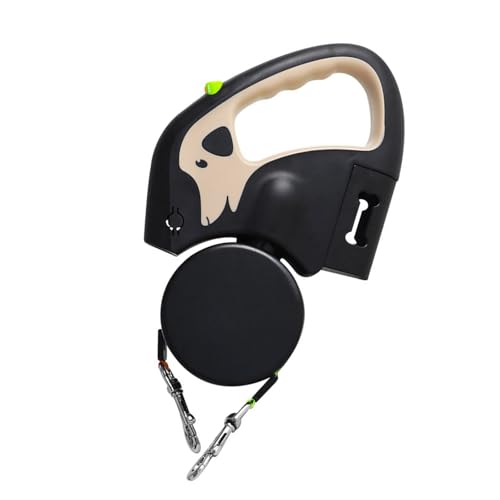 Hundeleinen mit Hundemuster, mit automatischem und 3 m langem Seil, Nylon-Traktionsseil für kleine bis große Spaziergänge, Training, Outdoor-Ausrüstung von LAIOUSN