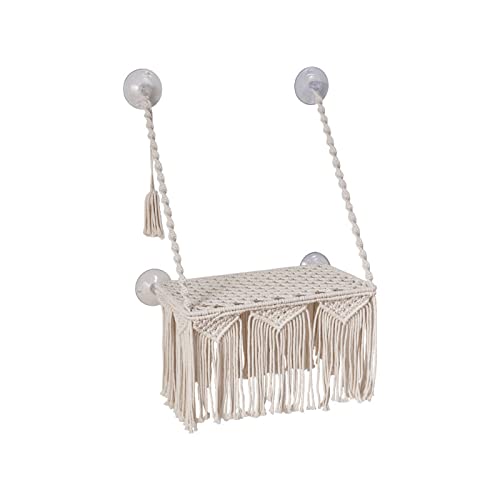 Katzenhängematte zum Aufhängen, Fenstersitz, Baumwollseil, Bohemia-Bett, Haustier-Lebensraum, Dekor, Sonnenbaden, Fensterbett für Kätzchen, Innenbereich, waschbare Betten, Innenhöhlenspielzeug von LAIOUSN