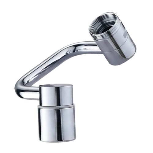 LAIOUSN 360 Grad Scharnier-Wasserhahn-Verlängerungsarm mit flexibler Richtung, Premium-Metall, geeignet für Waschbecken, Wasserspargerät, moderne Badezimmer-Wasserhahnverlängerung von LAIOUSN