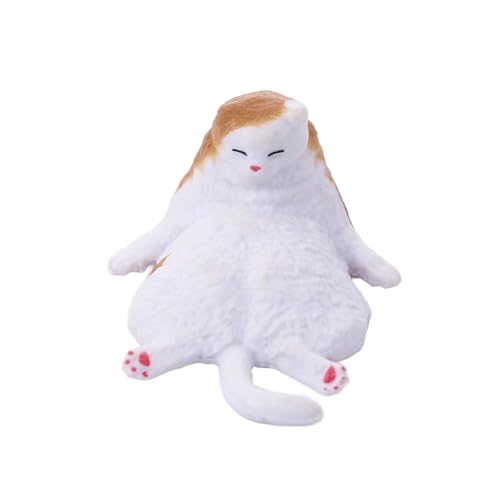 LAIOUSN Charm-Figuren-Set Kompakte Schreibtisch-Dekoration Tierstatue mit detailliertem Design für Monitor-Dekore kleine Katzen Figuren von LAIOUSN