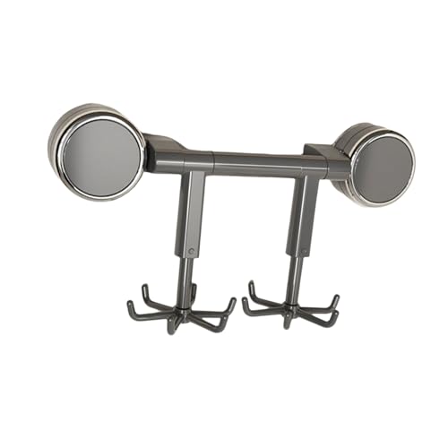 LAIOUSN Drehbarer Saugnapf-Utensilienhalter, funktionaler Saugnapf-Haken mit drehbaren Designs für Zuhause, Aufbewahrung, Organisation, selbstklebendes Hängeregal von LAIOUSN