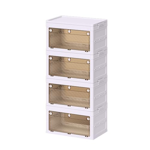 LAIOUSN Eleganter, faltbarer Kleiderschrank, mit Würfelaufbewahrung und Hängestangen, platzsparender Kleiderschrank, Mehrzweck-Aufbewahrungsschrank von LAIOUSN