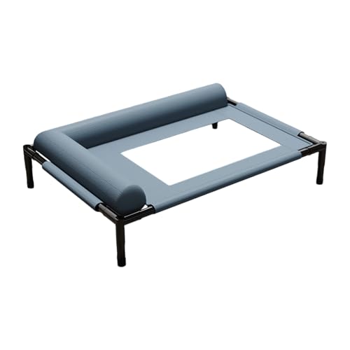 LAIOUSN Erhöhtes Haustierbett mit L-förmigem Kissen, atmungsaktives Netz, kauresistentes Design, Stahlrahmen, für drinnen und draußen, erhöhtes Hundebett mit Kissen LAIOUSN Erhöhtes Haustierbett mit L-förmigem Kissen, atmungsaktives Netz, kauresistentes Design, Stahlrahmen, für drinnen und draußen, erhöhtes Hundebett mit Kissen von LAIOUSN