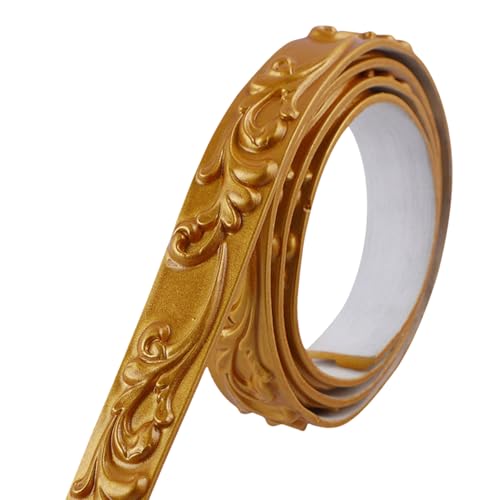 LAIOUSN Flexible Zierleiste für Wandschränke, Schrankbordüre, selbstklebend, 5 m von LAIOUSN