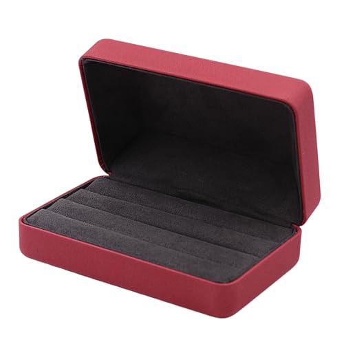 LAIOUSN Raffinierter Ringbehälter für einfache Organisation, Handwerk aus stabilen Materialien mit weichem Futter-Design, tragbare Ringbox LAIOUSN Raffinierter Ringbehälter für einfache Organisation, Handwerk aus stabilen Materialien mit weichem Futter-Design, tragbare Ringbox von LAIOUSN