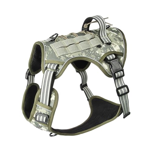 Reflektierendes großes Hundegeschirr mit atmungsaktivem Design, leicht zu tragen für sicheres und bequemes Spazierengehen im Freien Reflektierendes großes Hundegeschirr mit atmungsaktivem Design, leicht zu tragen für sicheres und bequemes Spazierengehen im Freien von LAIOUSN