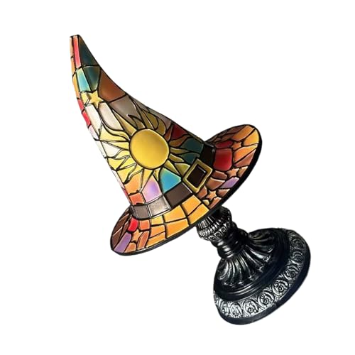 Retro-Hexenhut-Nachtlichter, Halloween-Heimdekorationen, handgefertigte Harz-Lampe, weich, geheimnisvoll, leuchtend, Kunstharz, Gothic-Party-Dekorationen Retro-Hexenhut-Nachtlichter, Halloween-Heimdekorationen, handgefertigte Harz-Lampe, weich, geheimnisvoll, leuchtend, Kunstharz, Gothic-Party-Dekorationen von LAIOUSN