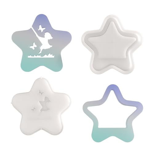 Silikonform für Zuhause, Atmosphäre, Lampe, hohl, sternförmiger Kerzenständer, Schmuck, Bastelwerkzeug, leicht zu lösen, Silikon Silikonform für Zuhause, Atmosphäre, Lampe, hohl, sternförmiger Kerzenständer, Schmuck, Bastelwerkzeug, leicht zu lösen, Silikon von LAIOUSN