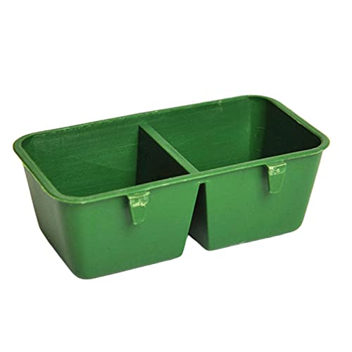 Vogelfutterstation mit 2 Tassen, Trinkwasserbecher für Hühner, Wachteln, hängende Futternäpfe mit Haken, Geflügel-Futterbecher, hängende Futterstation von LAIOUSN