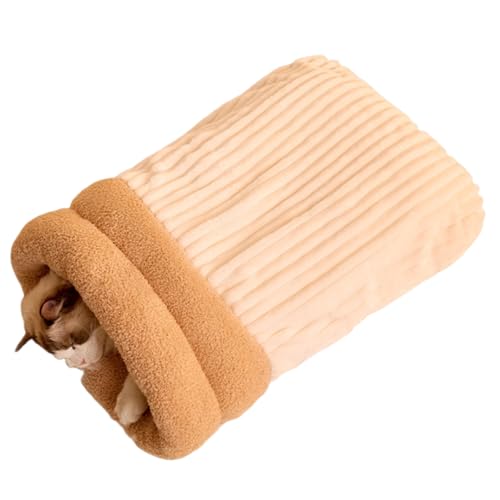 Warme Katzen Liege Bett Samt Eimerform Winter Schlafsack Samt Haustier Katzen Nest Höhle Haus Für Verschiedene Hundebett Für Camping Warme Katzen Liege Bett Samt Eimerform Winter Schlafsack Samt Haustier Katzen Nest Höhle Haus Für Verschiedene Hundebett Für Camping von LAIOUSN