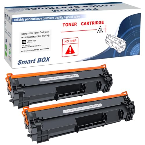 LAIPENG 2 Schwarz Kompatibel 142X W1420X (142A W1420A) Tonerkartusche für HP Laserjet M110 M110w MFP M140 M140w M139 M139w Drucker 2000 Seiten [Ohne Chip, Mit Werkzeugen] von LAIPENG