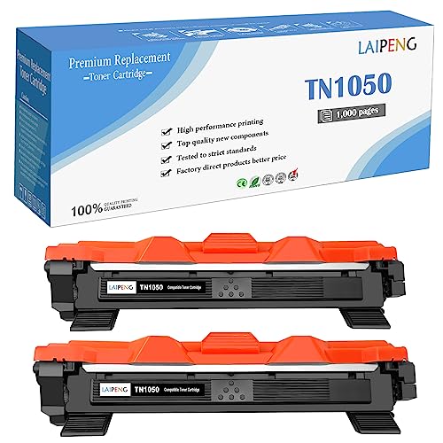 LAIPENG TN-1050 TN1050 Toner Schwarz Kompatible für Brother DCP-1510 DCP-1512 DCP-1512A DCP-1610W DCP-1612W DCP-1612WE HL-1110 HL-1112 HL-1112A HL-1210W HL-1212W MFC-1810 MFC-1910W Drucker (2BK) von LAIPENG