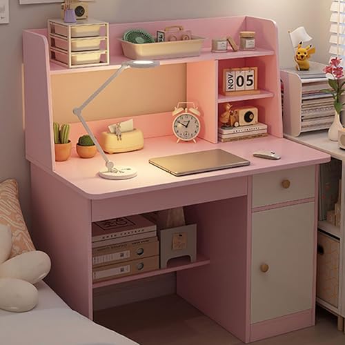 Kinderschreibtisch schreibtisch holz Kindertisch- und Stuhl-Sets,31.5*15.7*42.1in Kinderschreibtisch mit Schubladen und Ablagefächern, Lesen/Lernen/Schreiben für Mädchen und Jungen Kinderzimmermöbel(P von LAITEGOG