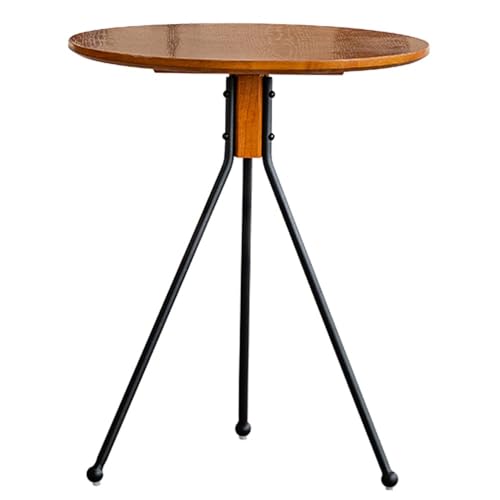 LAITEGOG Bartisch rund,25,6" Stehtisch,Bistrotisch rund,Balkontisch Indoor,Kleiner hoher Tisch für Hausbar,Wohnzimmer und Esszimmer,einfacher Aufbau von LAITEGOG