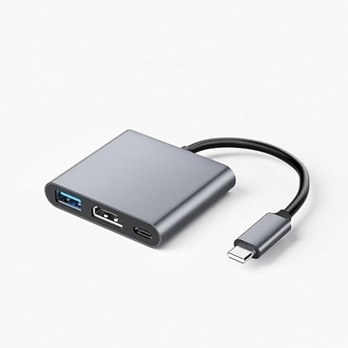 LAIVIYA 3 in 1 Adapter USB C auf HDMI, Adapter Typ C auf HDMI, Multiport USB C Hub Typ C Adapter mit 4K HDMI auf HDMI-Kabel, 4K 60Hz für TV, Laptop und andere Arten von Geräten C LAIVIYA 3 in 1 Adapter USB C auf HDMI, Adapter Typ C auf HDMI, Multiport USB C Hub Typ C Adapter mit 4K HDMI auf HDMI-Kabel, 4K 60Hz für TV, Laptop und andere Arten von Geräten C von LAIVIYA